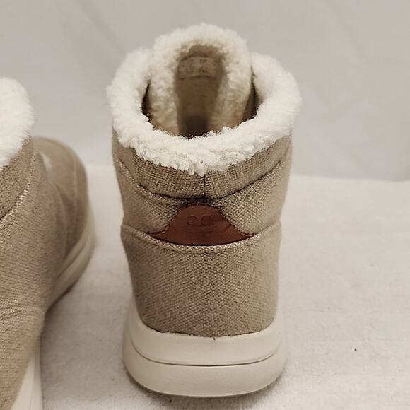 RYKA EVEREST GORE ANKLE BOOTS TAN LADIES SIZE 11/M IN VGUC SHEARLING FUR SLIP-ON - Picture 11 of 16